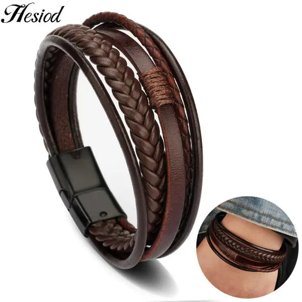 Hesiod Lederarmband Herren Damen