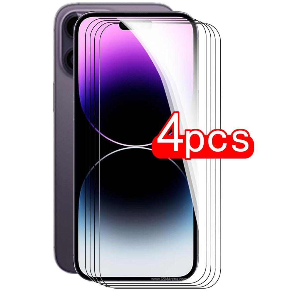 4er-Pack Schutzglas für iPhone 14