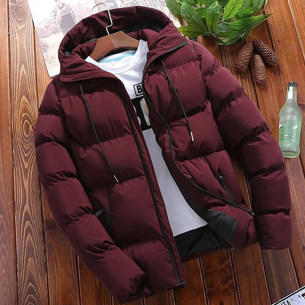 Herren Winterjacke mit Kapuze