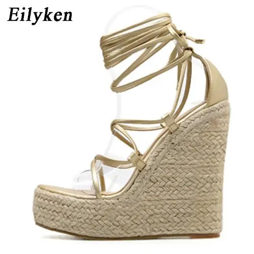 Eilyken Damen Plateau-Sandalen