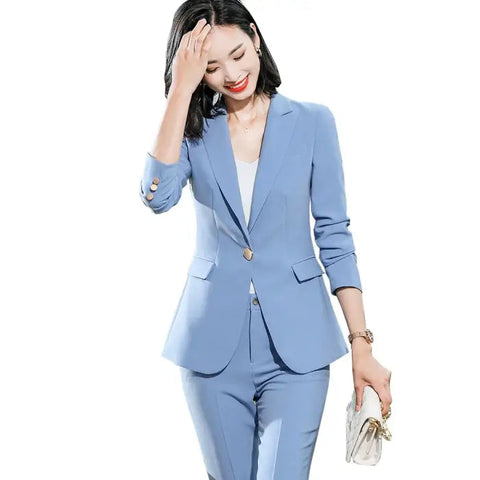 Blazer-Hosenanzug Damen Set