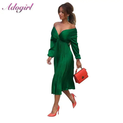 Adogirl Elegantes Off-Shoulder Kleid