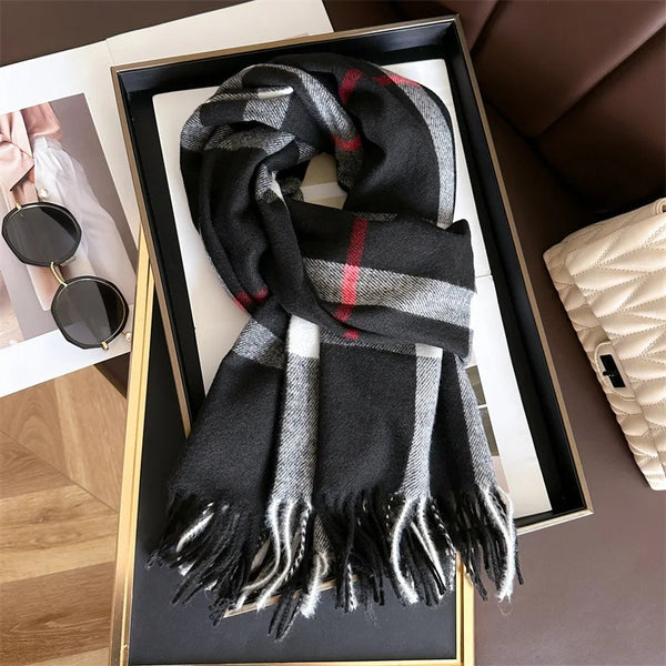 Kariertes Winter-Schal Accessoire