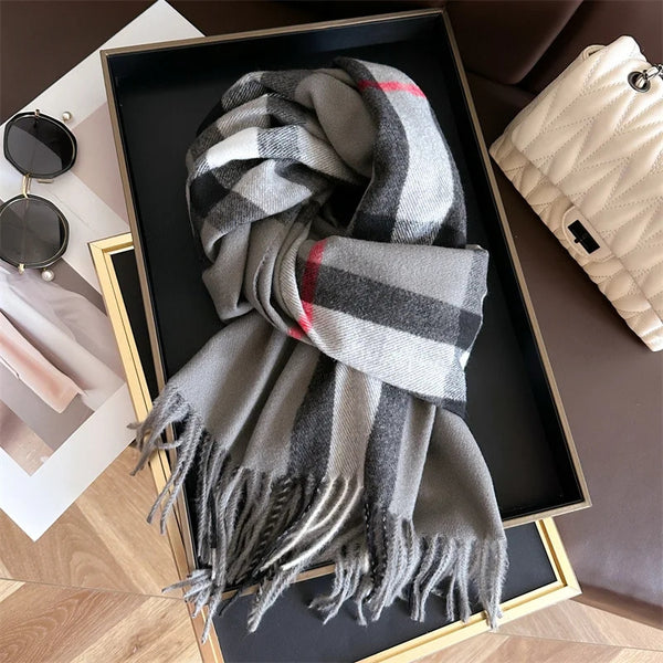 Kariertes Winter-Schal Accessoire