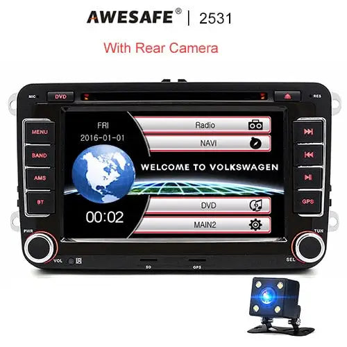 AWESAFE 2-Din Autoradio für VW