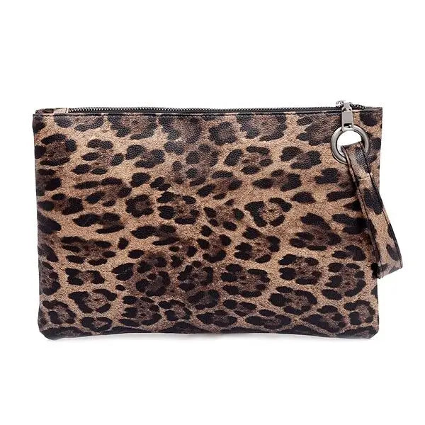 Schlangenprint Damen Clutch