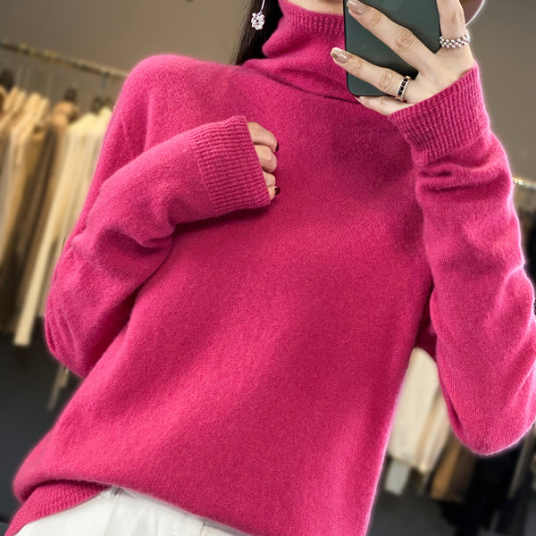 PureWool™ – Damen Rollkragenpullover aus 100% reiner Wolle – Herbst/Winter Kollektion