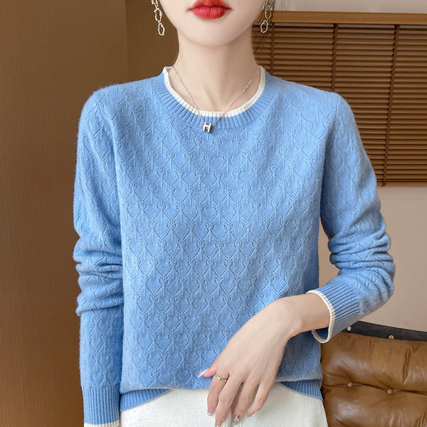 CashmereWeave™ – 3D Hollow Out Wool Sweater für Damen – Herbst/Winter Kollektion