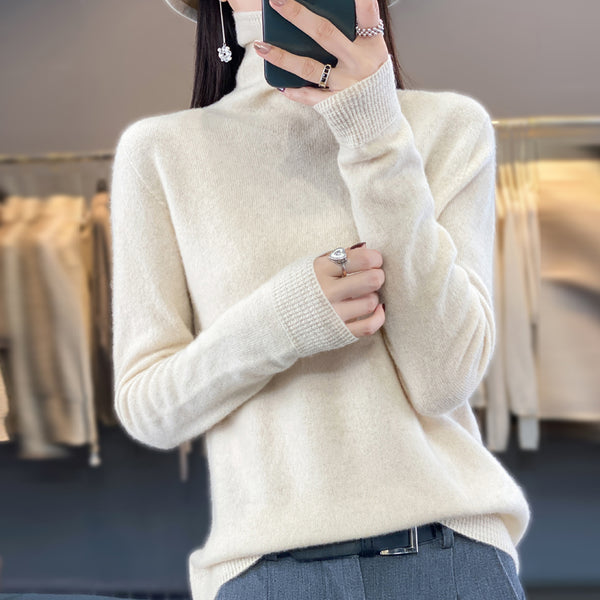 PureWool™ – Damen Rollkragenpullover aus 100% reiner Wolle – Herbst/Winter Kollektion