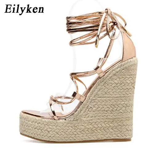 Eilyken Damen Plateau-Sandalen