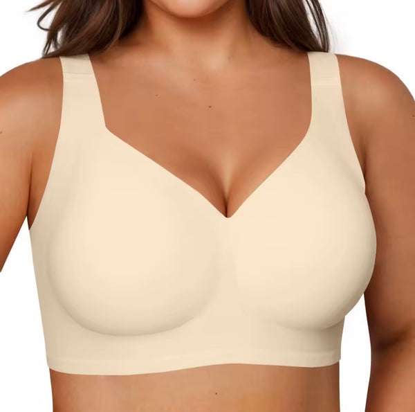 Nahtloser Damen-BH, Kabelloses Bralette mit Herausnehmbaren Polstern für Komfort