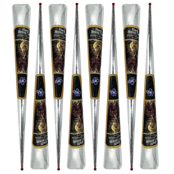 Wasserfeste Henna Tattoo Creme – Temporäre Körperkunst in Schwarz & Braun