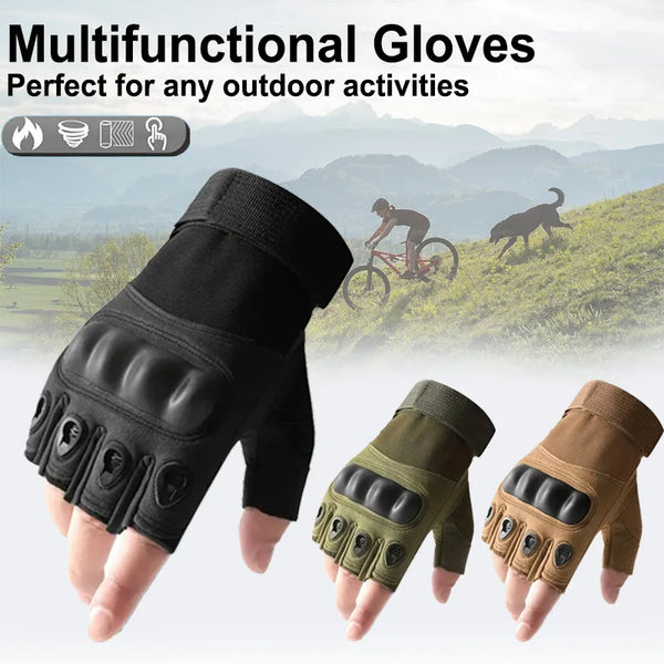 Taktische Fingerlose Handschuhe für Herren – Perfekt für Outdoor-Sport, Schießsport, Jagd, Airsoft und Radfahren