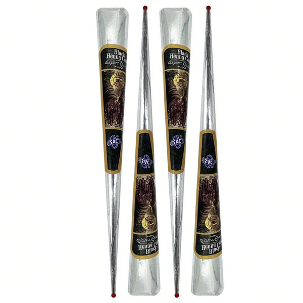 Wasserfeste Henna Tattoo Creme – Temporäre Körperkunst in Schwarz & Braun