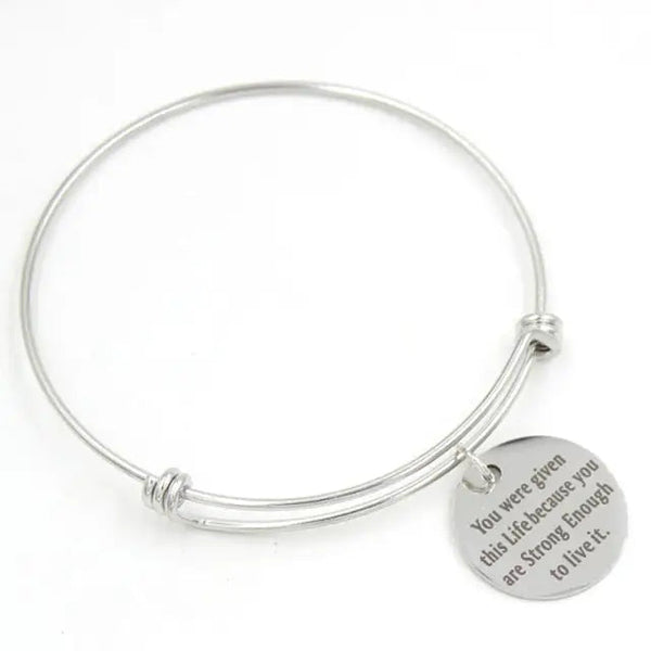 Inspirierendes Edelstahl Charm-Armband