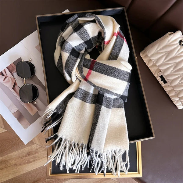 Kariertes Winter-Schal Accessoire