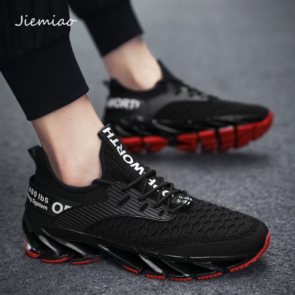 Jiemiao Herren Laufschuhe Atmungsaktiv