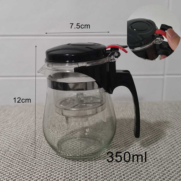 Hitzebeständiger Glas-Teekanne