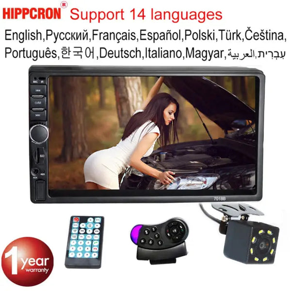 Hippcron 7" Bluetooth Autoradio