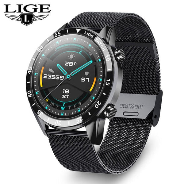 LIGE Herren Bluetooth Smartwatch