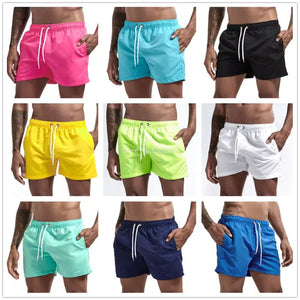 Pocket Swimming Shorts for Men Swimwear Man Swimsuit Swim Trunks Summer Bathing Beach Wear Surf  Beach Short Board Pants Boxer