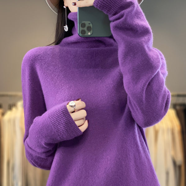 PureWool™ – Damen Rollkragenpullover aus 100% reiner Wolle – Herbst/Winter Kollektion