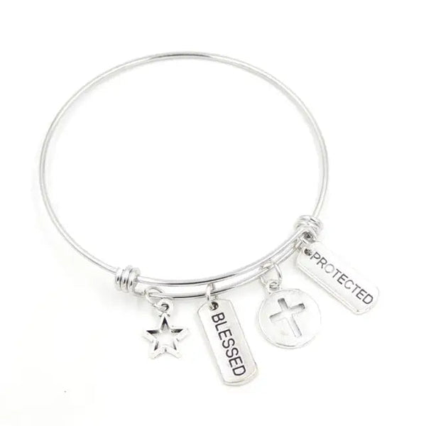 Inspirierendes Edelstahl Charm-Armband