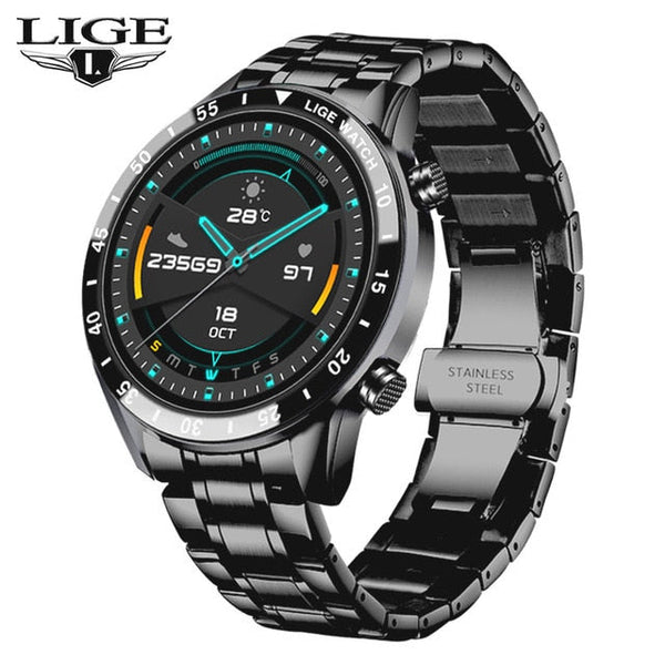 LIGE Herren Bluetooth Smartwatch