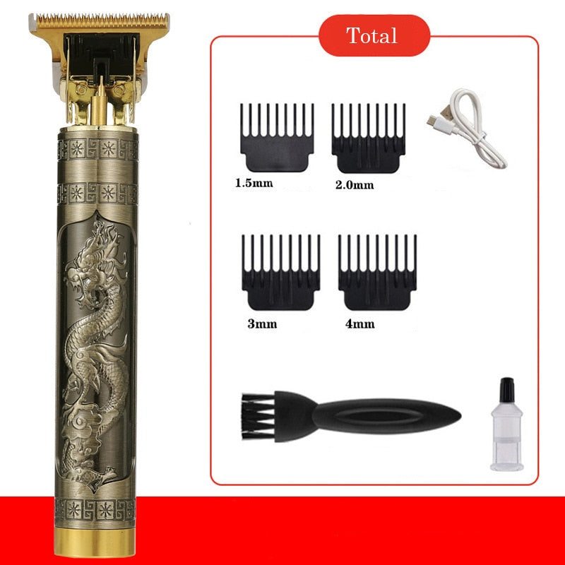 Goldene USB Haarschneider Trimmer Set