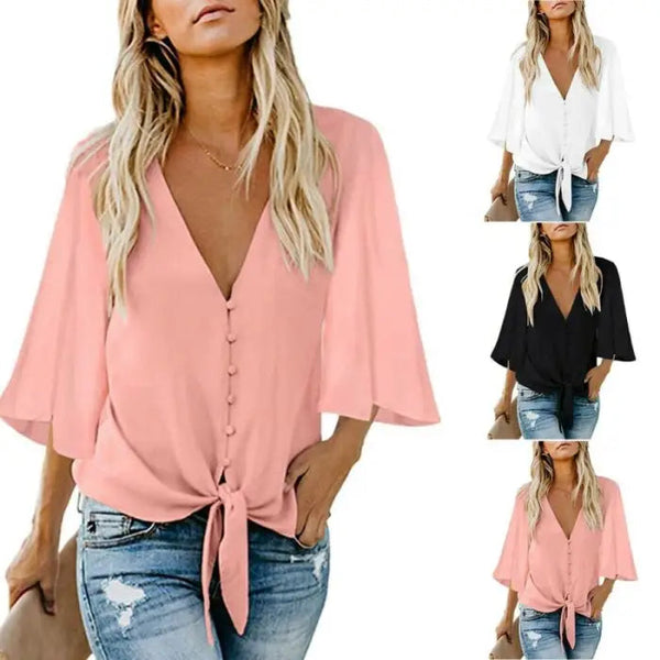 Sommer Damen Bluse Casual