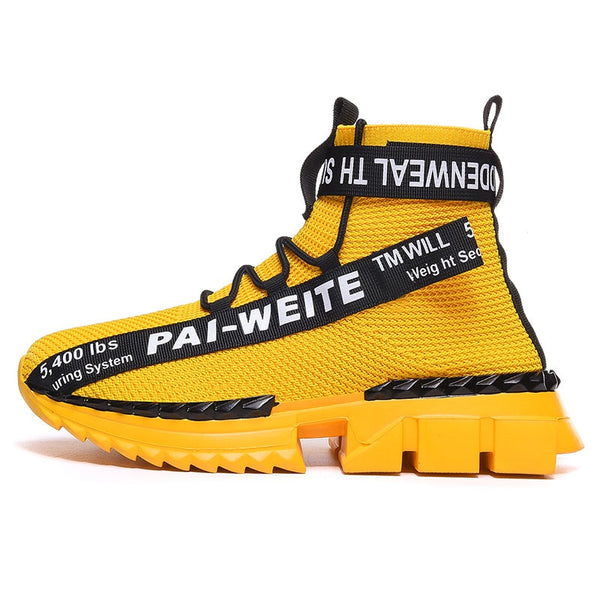 Gelbe High-Top Sneaker