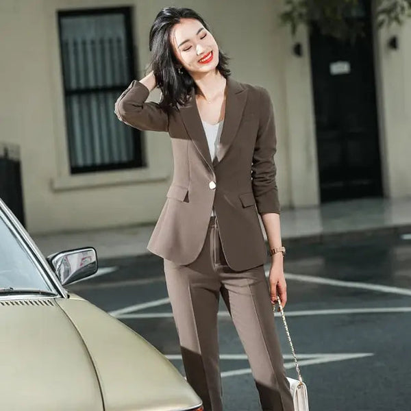 Blazer-Hosenanzug Damen Set